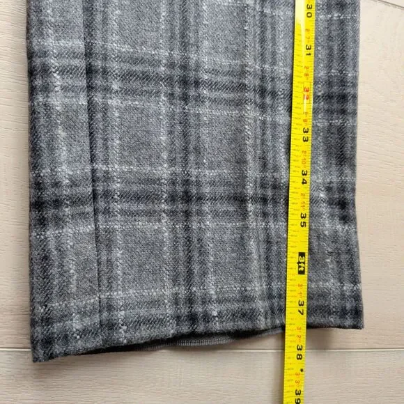 SuitSupply Brescia Dress Pants‎ Mens 32x28 Wool Cashmere Mohair Gray Plaid